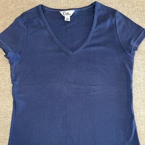 Lilly Pulitzer tee, blue.  Size medium.  100% cotton
